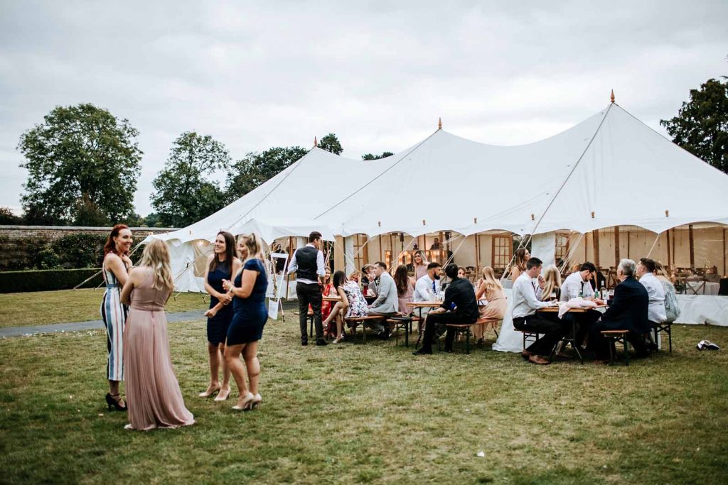 wedding reception tent