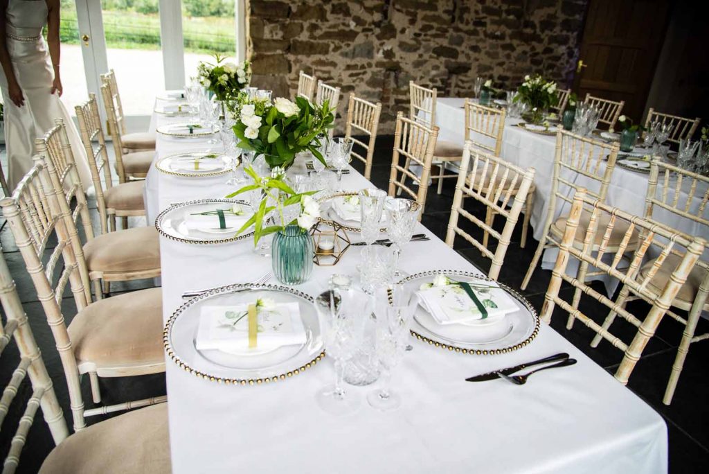 Wedding-catering north wales , table settings